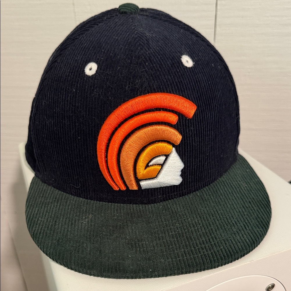 Fitted Mua Navy Dark Green Corduroy 59Fifty Hat by Fitted Hawaii x New Era 7 3/8